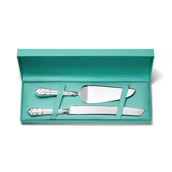 Cake Serving Set in Sterling Silver and Stainless Steel