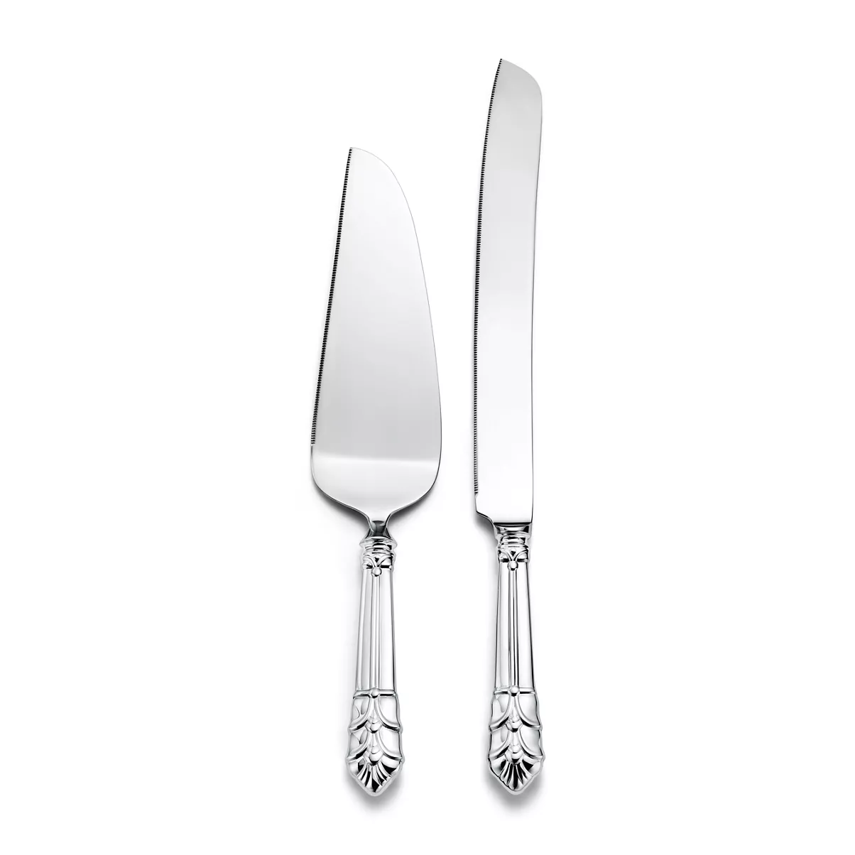 Cake Serving Set in Sterling Silver and Stainless Steel
