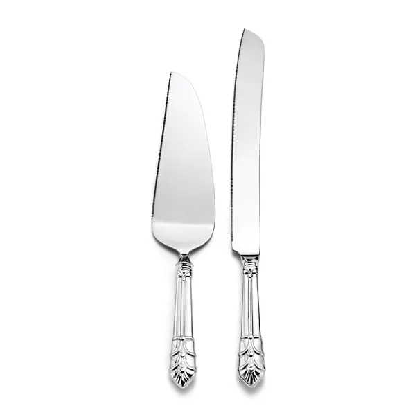 Cake Serving Set in Sterling Silver and Stainless Steel