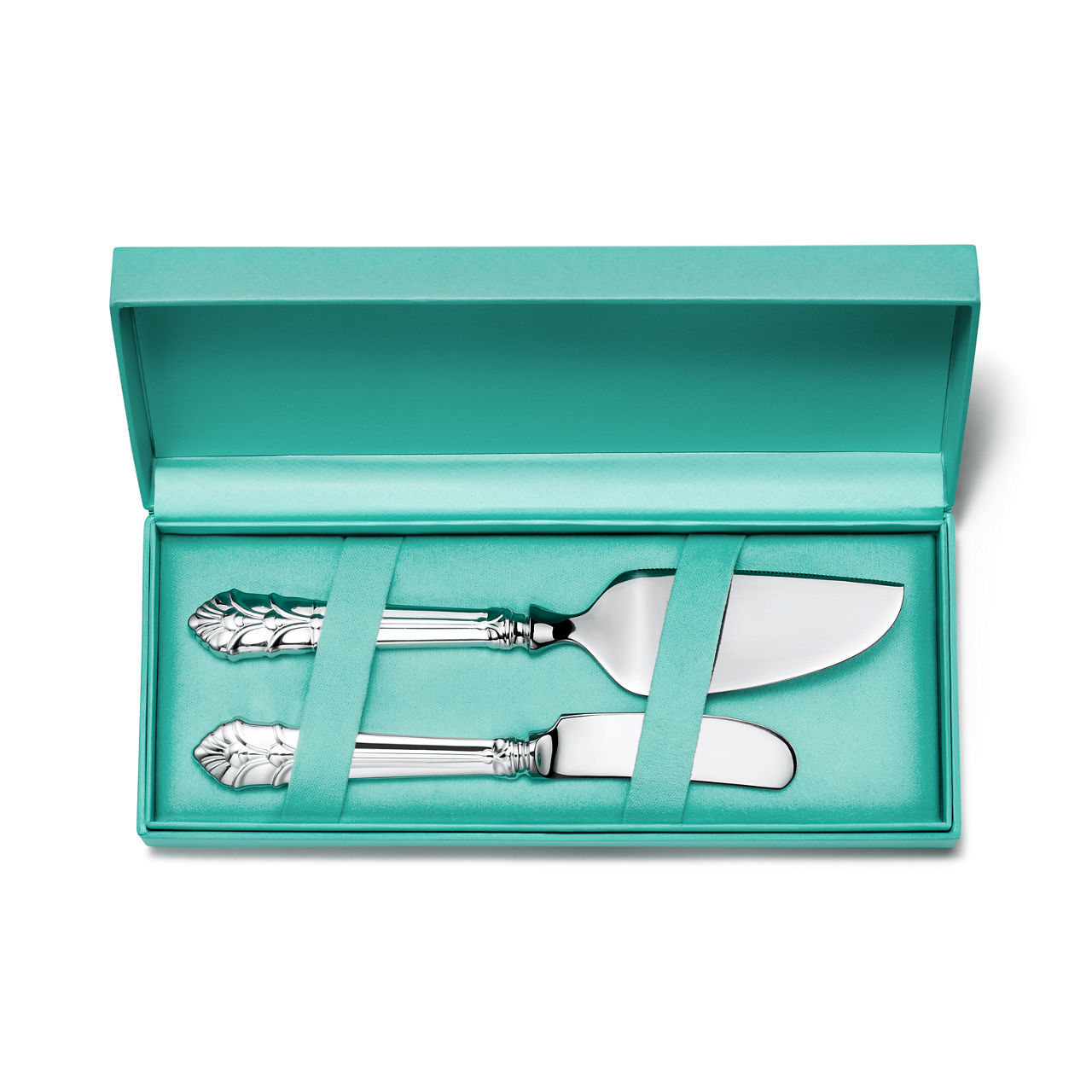 Set per formaggi in argento e acciaio inossidabile