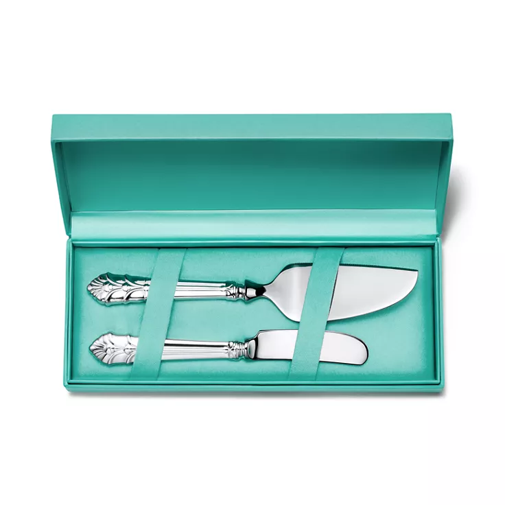 Collezione Palmette:Set per formaggi in argento e acciaio inossidabile, 1