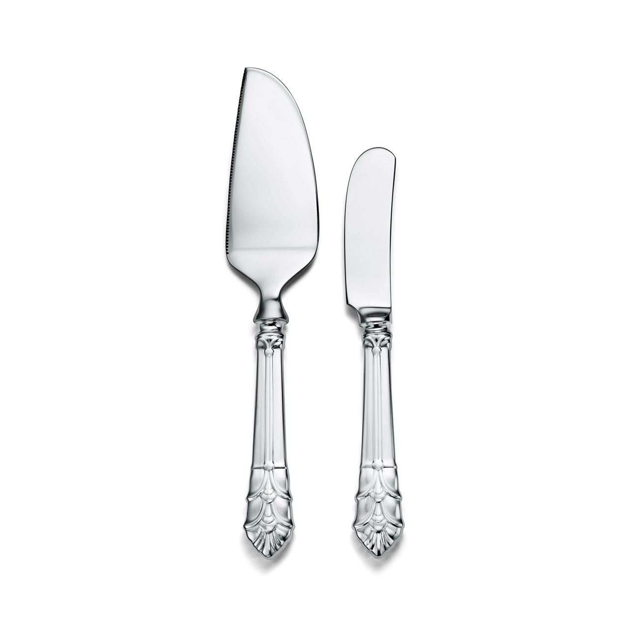 Palmette:Collection de service à fromage en argent 925 millièmes et acier inoxydable numéro dimage {1}