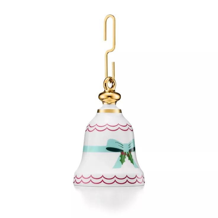 Tiffany Home Essentials Bell Ornament in Bone China, 1