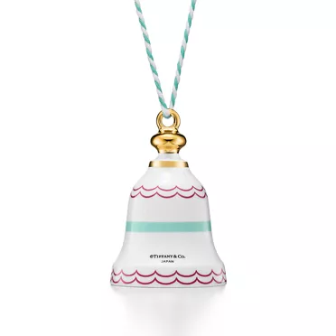 Tiffany Home Essentials Bell Ornament in Bone China, 2