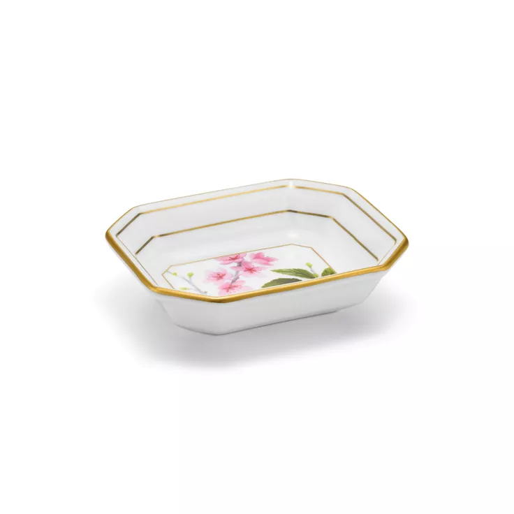 Tiffany Cherry Blossom:Vide Poches Set of Four, in Bone China, 1