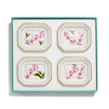 Tiffany Cherry Blossom:Vide Poches Set of Four, in Bone China, 3