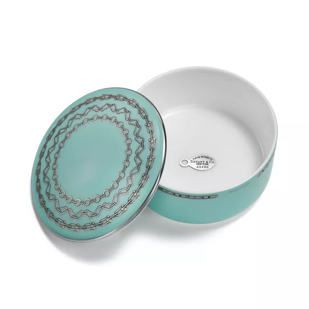 Return to Tiffany&trade;:Mittelgro&szlig;e Box aus Porzellan in Tiffany Blue&reg;