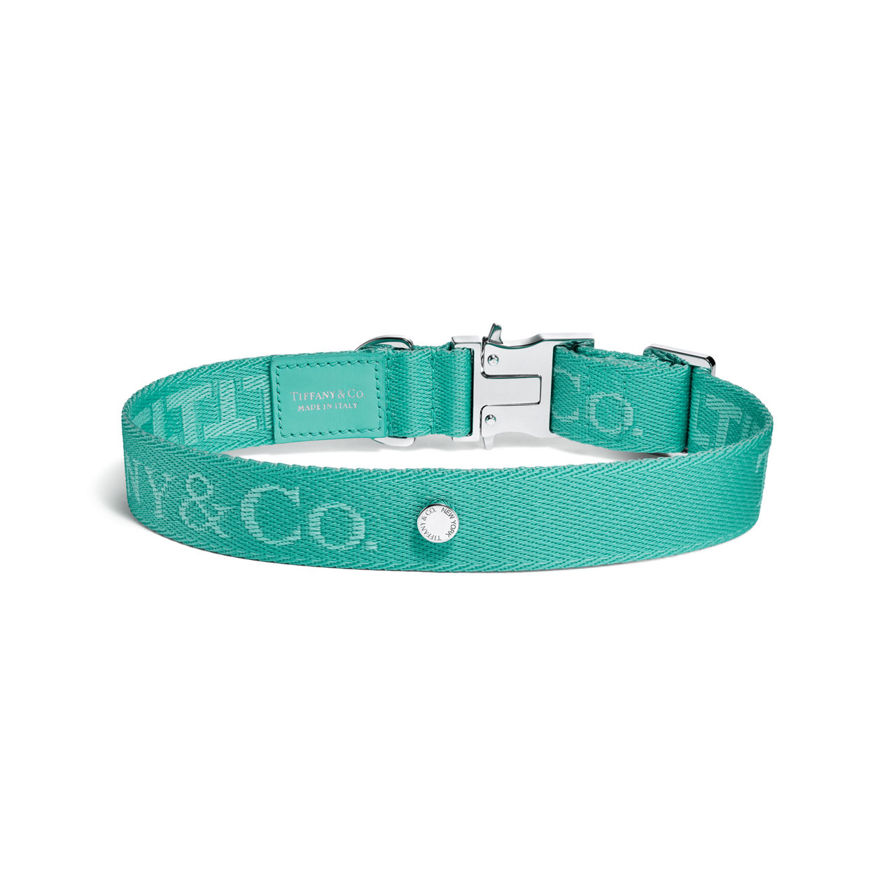 Pet Essentials:Collar in Tiffany Blue™ Canvas image number 0