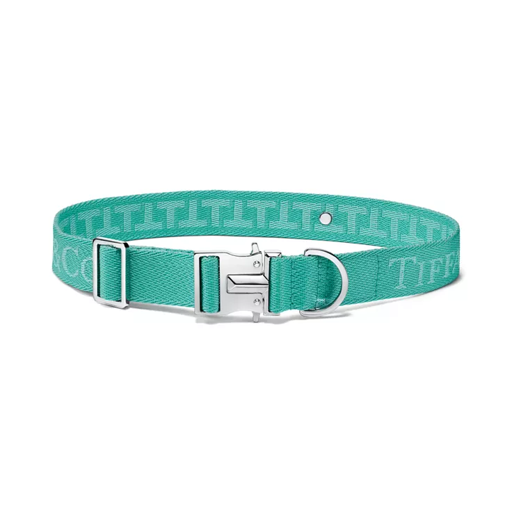 Pet Essentials:Collar in Tiffany Blue™ Canvas, 1