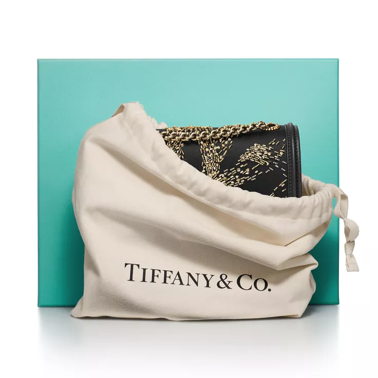 Jean Schlumberger by Tiffany:Medium Ribbons Shoulder Bag in Beaded Satin, 4