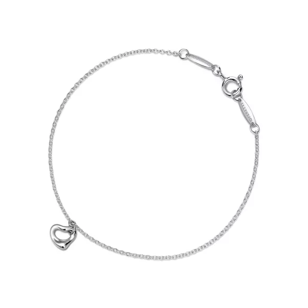 Open Heart Bracelet in Sterling Silver