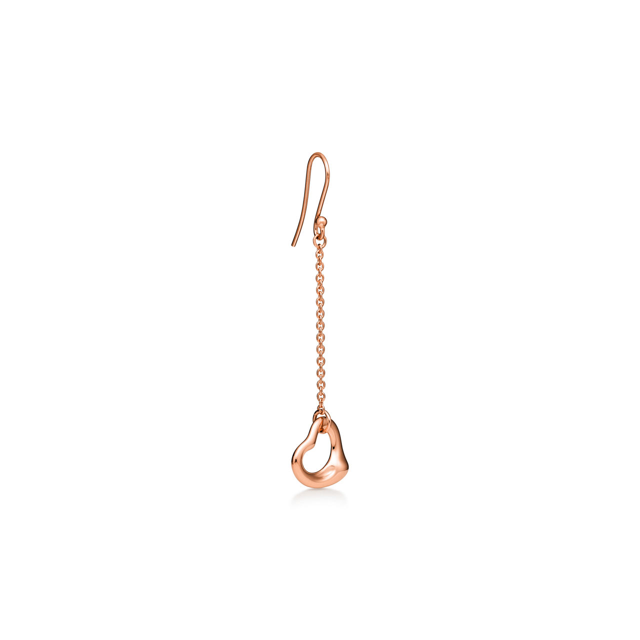 Elsa Peretti®:Boucles d’oreilles Open Heart en or rose 18 carats numéro dimage {1}