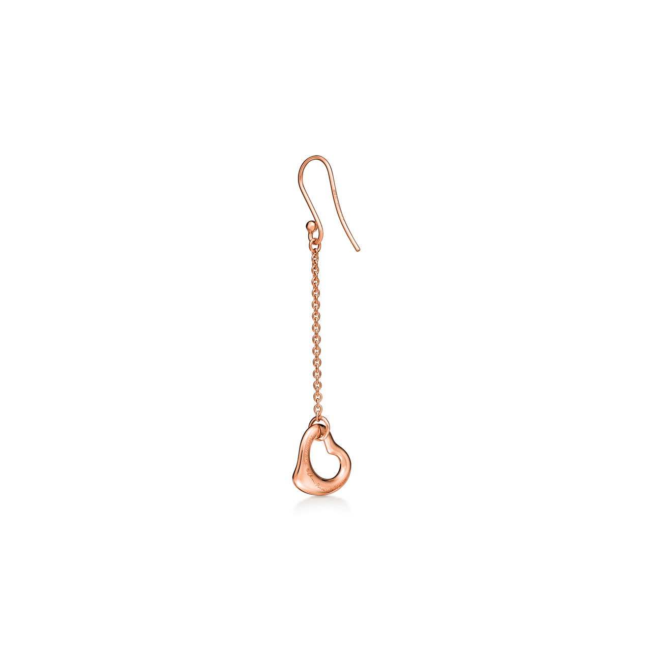 Elsa Peretti®:Boucles d’oreilles Open Heart en or rose 18 carats numéro dimage {1}