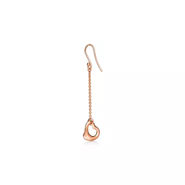 Elsa Peretti®:Open Heart Earrings in Rose Gold, 3
