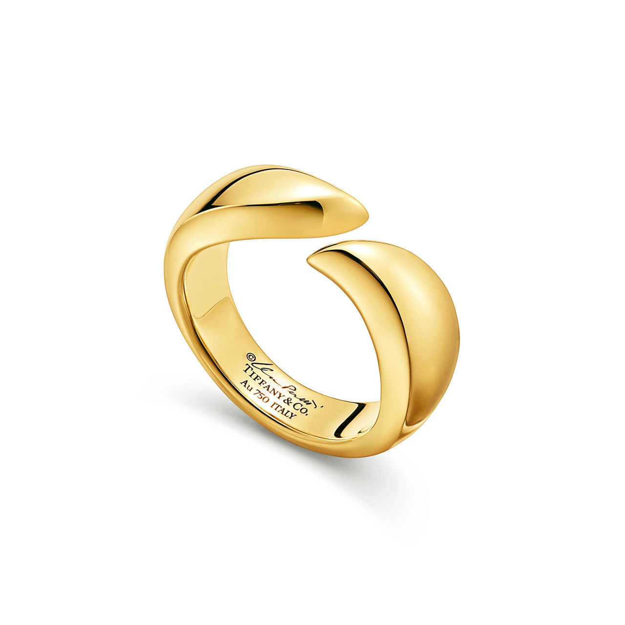 Elsa Peretti®:Feather Ring in Yellow Gold | Tiffany & Co. US