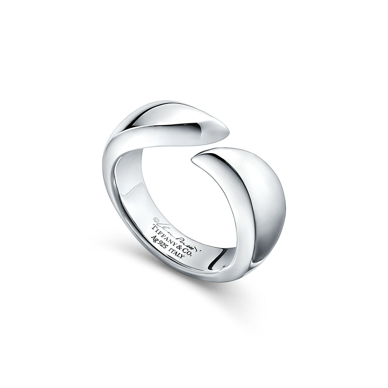 TIFFANY フェザーリング Elsa Peretti®:Feather Ring in Sterling Silver | Tiffany & Co. US