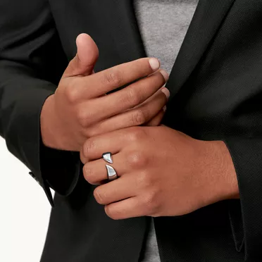 Elsa Peretti&reg;:Bague Plume en argent 925 milli&egrave;mes, 2
