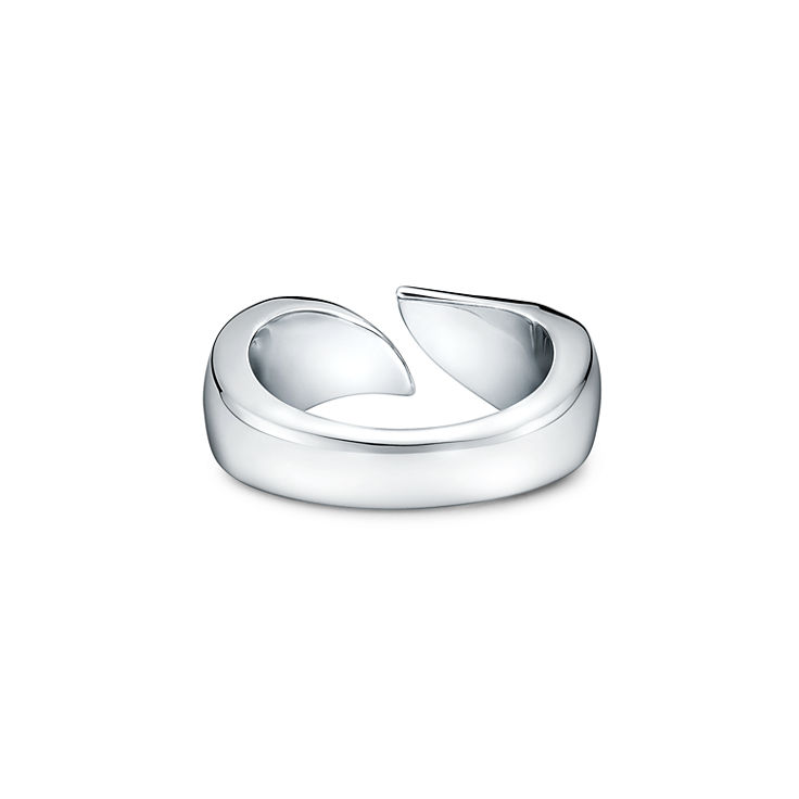 Elsa Peretti®:Bague Plume en argent 925 millièmes numéro dimage {1}