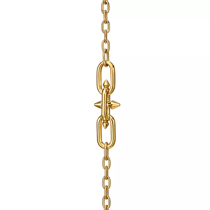 Tiffany Titan by Pharrell Williams:Small Link Station Bracelet in Yellow Gold, 4