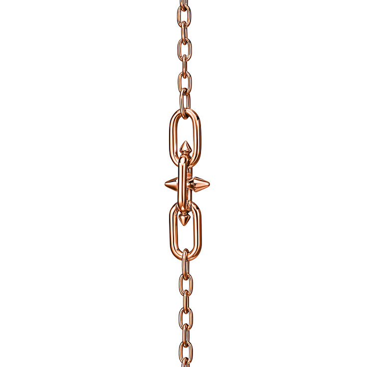 Tiffany Titan by Pharrell Williams:Small Link Station Bracelet in Rose Gold image number 4