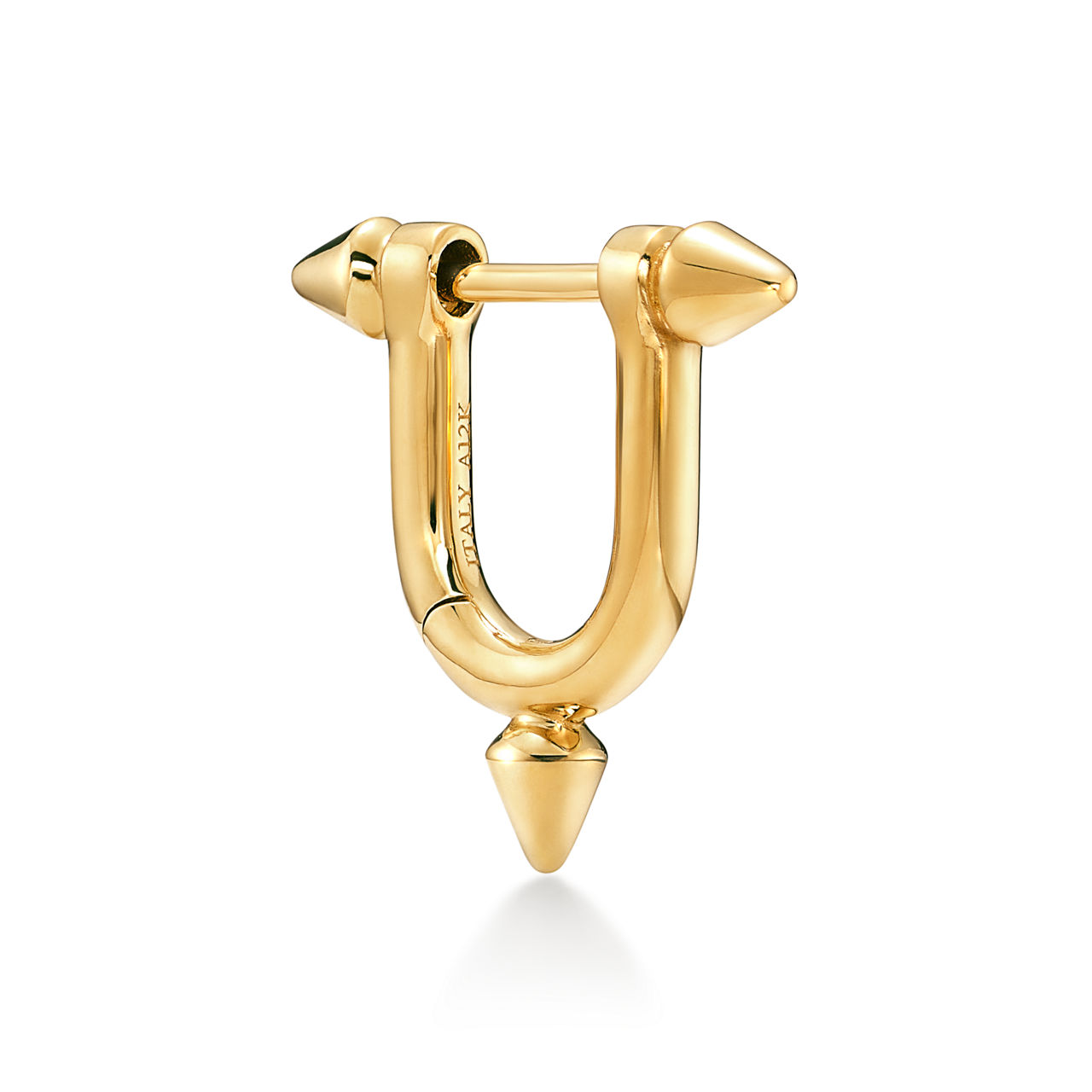 Tiffany Titan by Pharrell Williams:Small Earrings in Yellow Gold image number 3