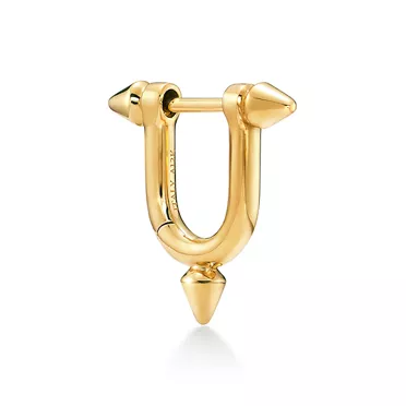 Tiffany Titan by Pharrell Williams:Small Earrings in Yellow Gold, 3