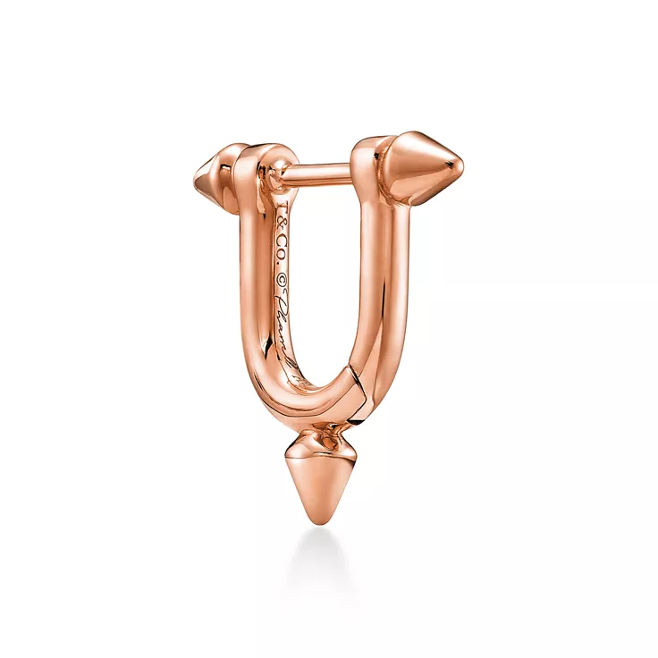 Collezione Tiffany Titan by Pharrell Williams:Orecchini piccoli in oro rosa, 4