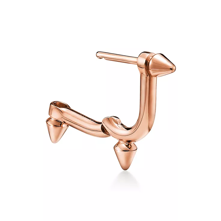 Collezione Tiffany Titan by Pharrell Williams:Orecchini piccoli in oro rosa, 5