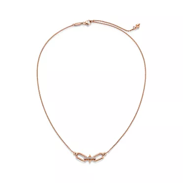 Tiffany Titan by Pharrell Williams:East West Pendant in Rose Gold with Diamonds, 3