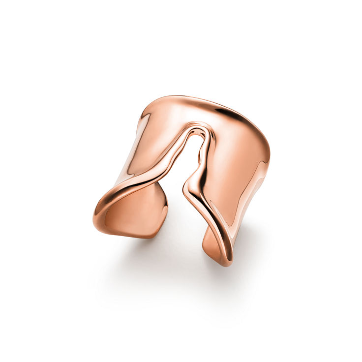Elsa Peretti®:Bague fendue en or rose 18 carats numéro dimage {1}
