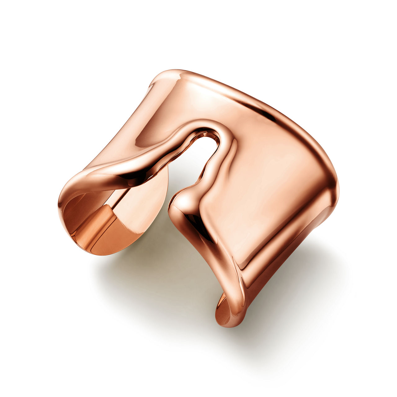 Elsa Peretti®:Manchette fendue en or rose 18 carats numéro dimage {1}