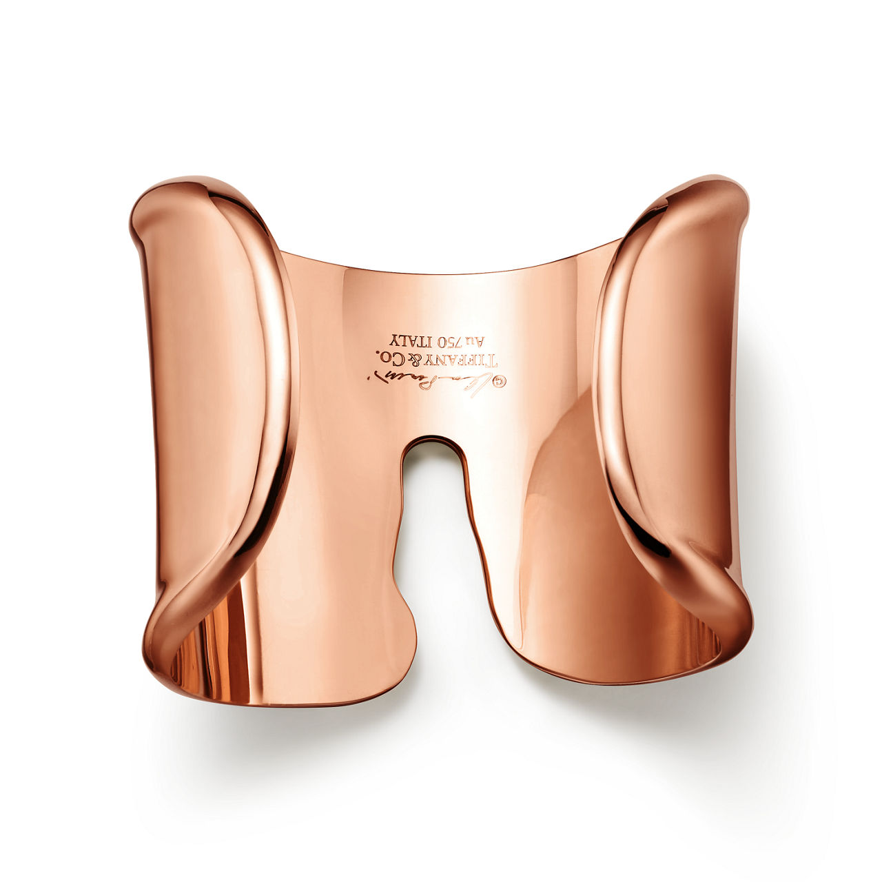 Elsa Peretti®:Manchette fendue en or rose 18 carats numéro dimage {1}