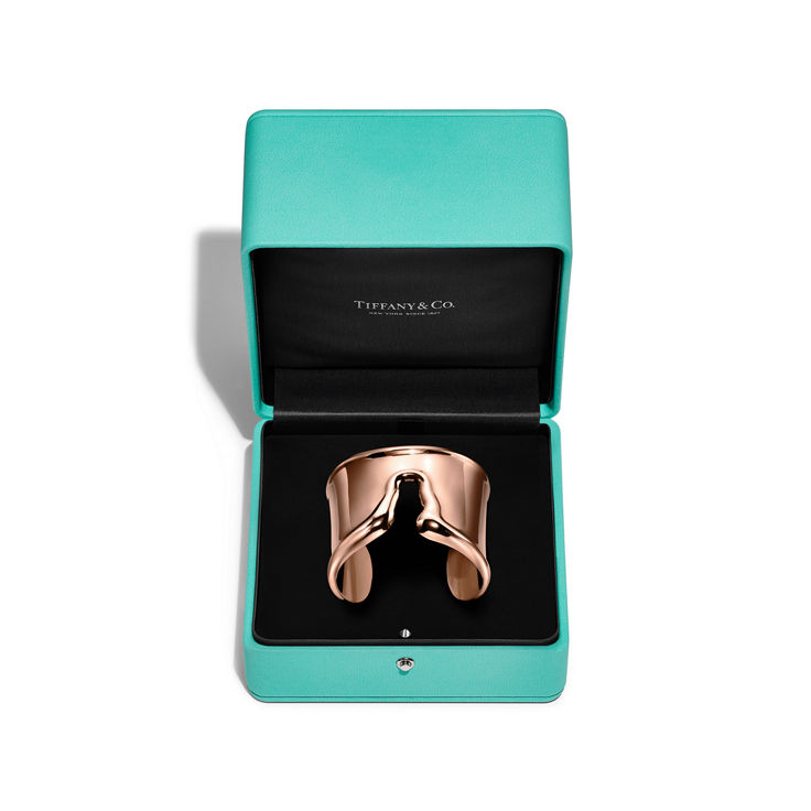 Elsa Peretti®:Manchette fendue en or rose 18 carats numéro dimage {1}