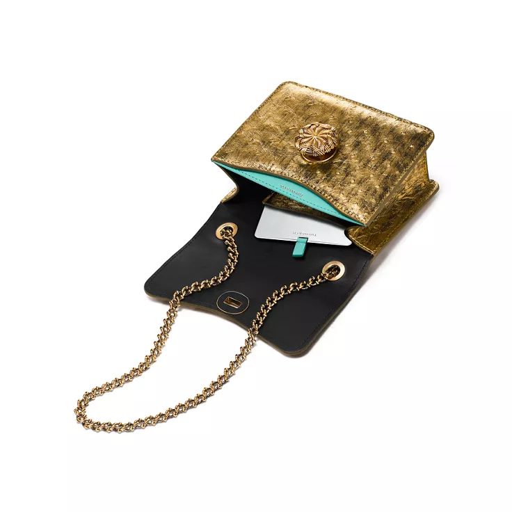 Jean Schlumberger by Tiffany:Kleine Ribbons Schultertasche aus Straußenleder, 1