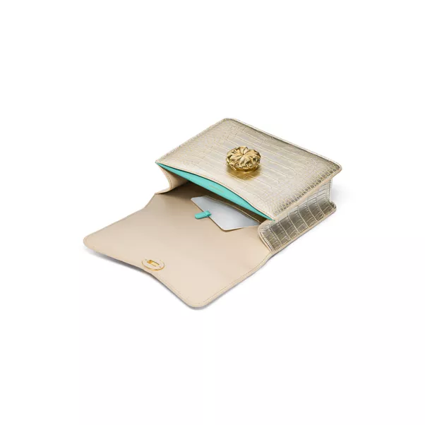 Medium Ribbons Top Handle Bag in Alligator Leather