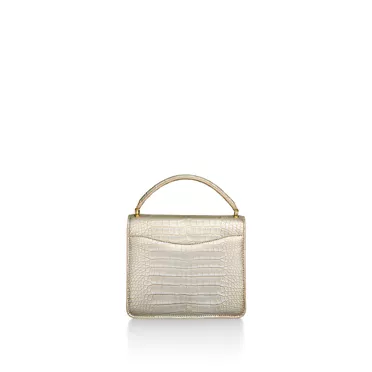 Jean Schlumberger by Tiffany:Medium Ribbons Top Handle Bag in Alligator Leather, 3