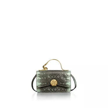 Jean Schlumberger by Tiffany:Ribbons Top Handle Bag in Lizard Leather, 2