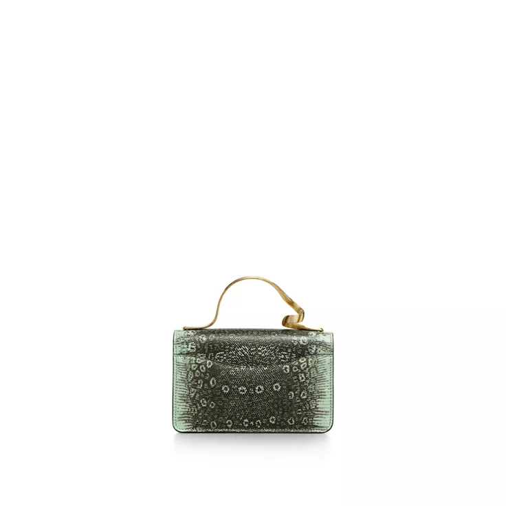 Jean Schlumberger by Tiffany:Ribbons Top Handle Bag in Lizard Leather, 4