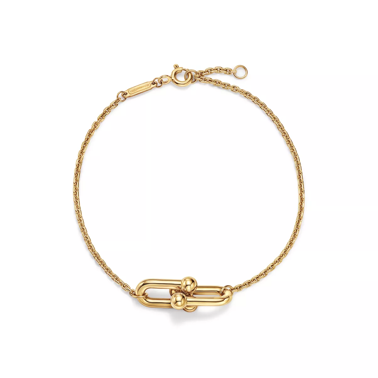 Double Link Bracelet in Yellow Gold