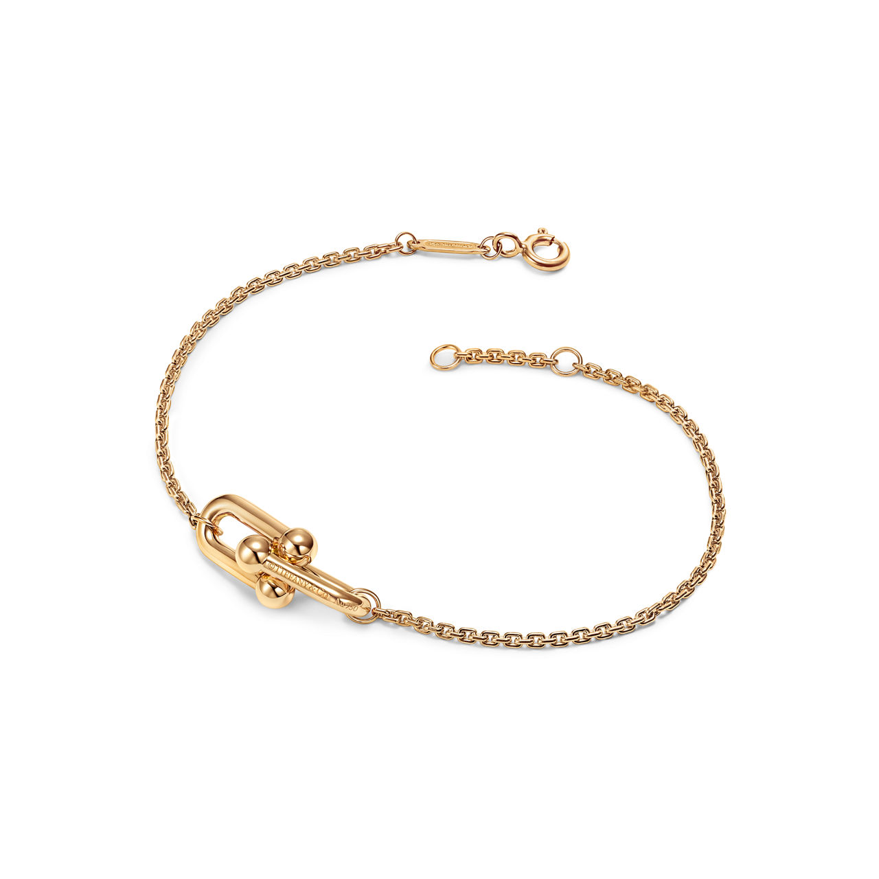 Tiffany HardWear:Pulsera de eslabones dobles de oro amarillo imagen número 2