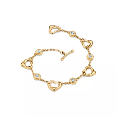Elsa Peretti®:Open Heart Bracelet in Yellow Gold, 2