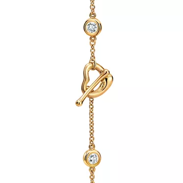 Elsa Peretti®:Open Heart Bracelet in Yellow Gold, 3