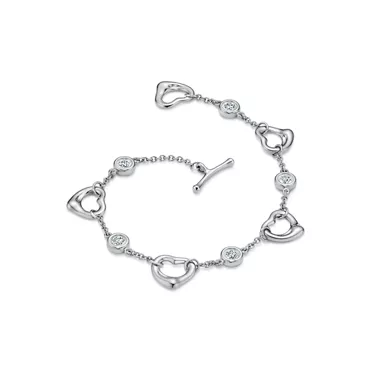 Elsa Peretti®:Open Heart Bracelet in Platinum, 2