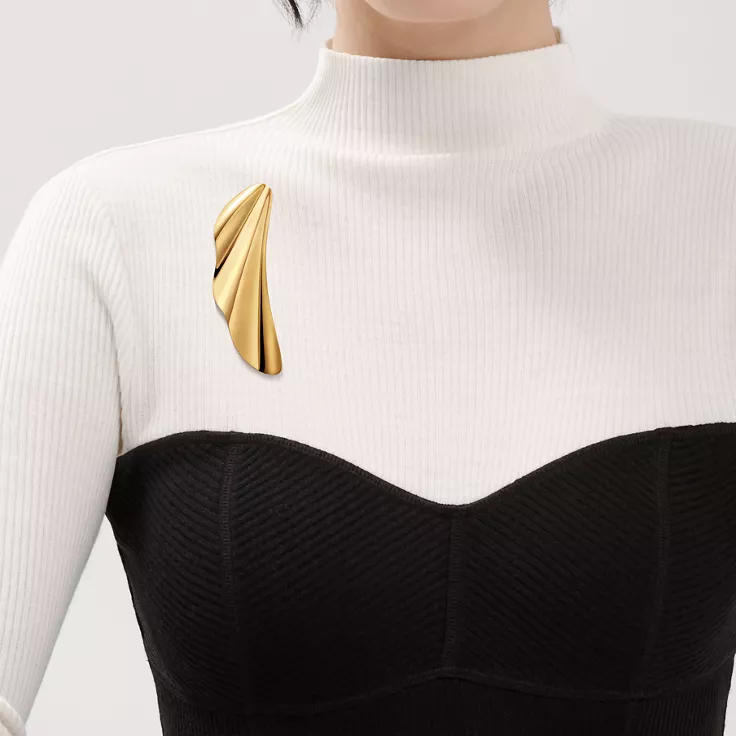 Elsa Peretti®:Broche High Tide de oro amarillo, 1