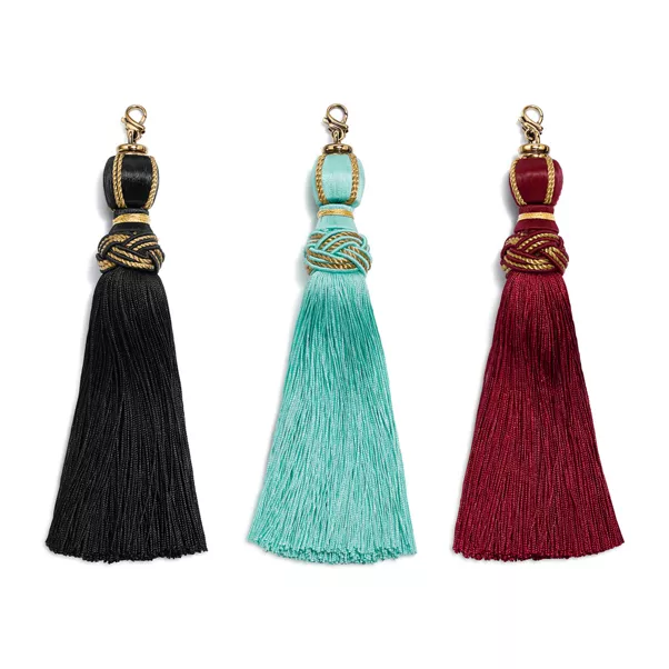 Ribbons Round Minaudière in Gold-plated Brass