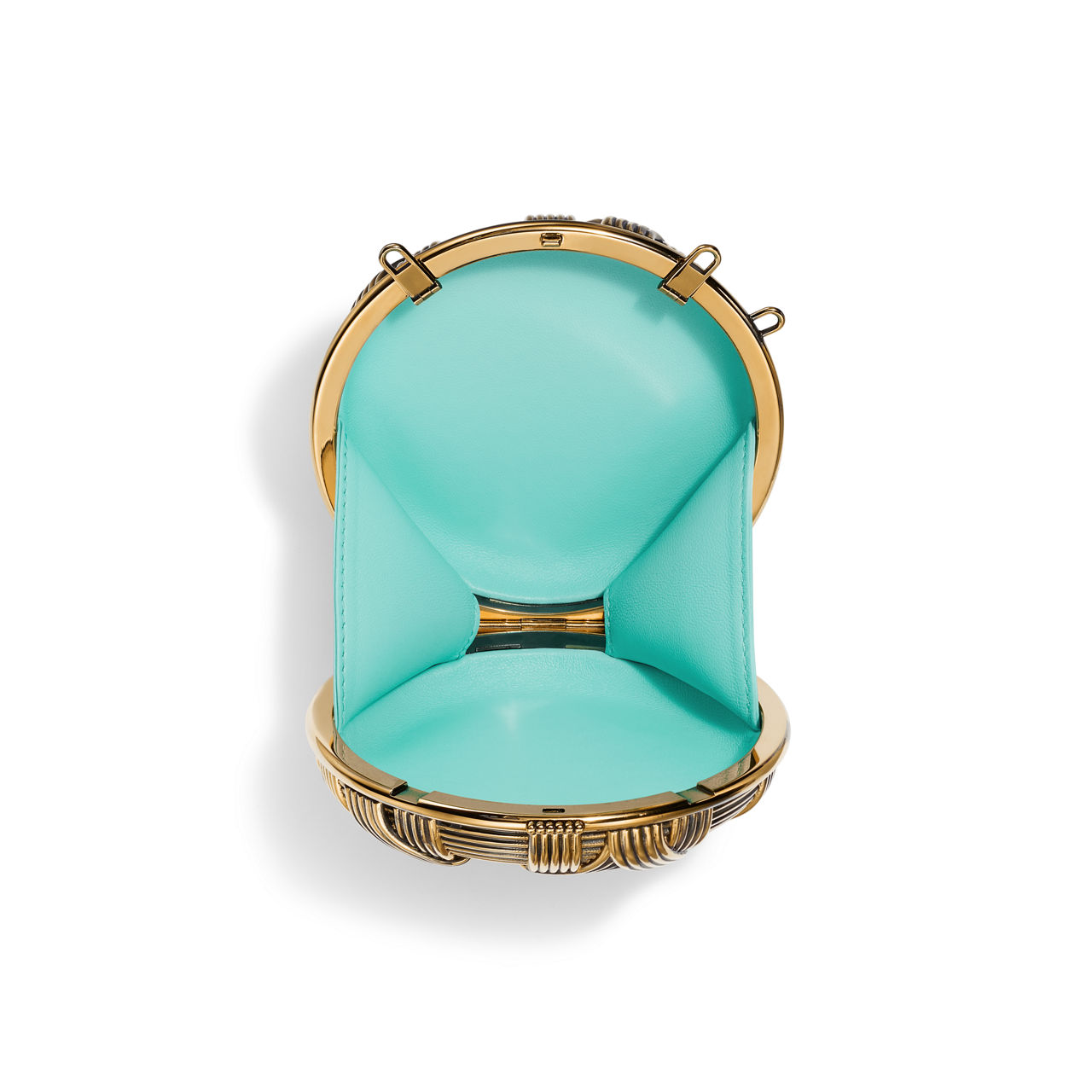 Jean Schlumberger by Tiffany:Ribbons Round Minaudière in Gold-plated Brass image number 3