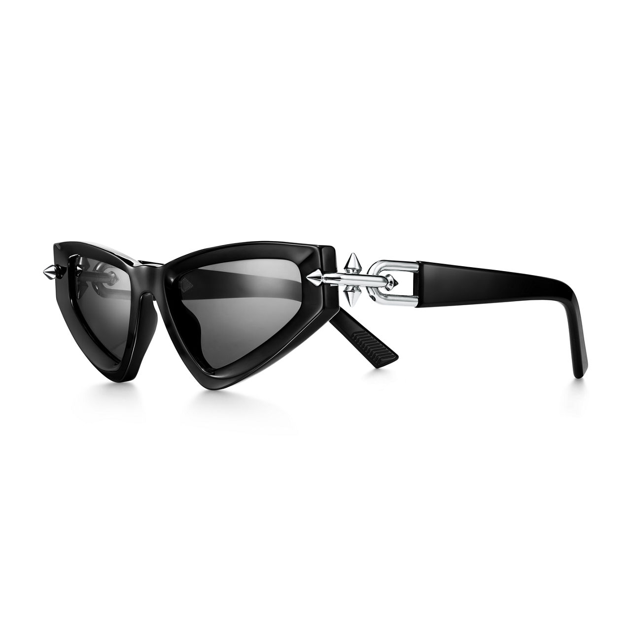 DOWNTOWN Sonnenbrille aus schwarzem Acetat