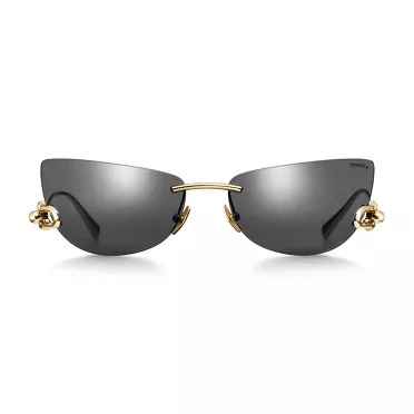 Tiffany HardWear:Sunglasses in Gold-plated Metal with Tiffany Blue&reg; Lenses, 2