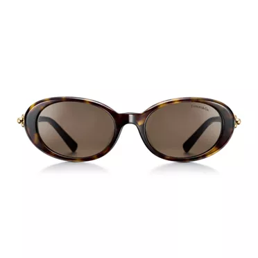 Tiffany HardWear:Sunglasses in Tortoise Acetate with Light Brown Lenses, 2