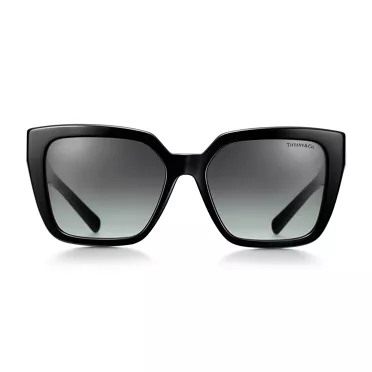 Tiffany T:Sunglasses in Black Acetate with Gray Gradient Lenses, 2